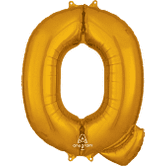 LRG SHP LETTER Q GOLD