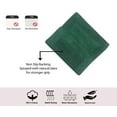 thumbnail image 5 of Home Weavers Luxury Bathroom Rug Toilet Rugs U Shaped Contour, Thick Toilet Rug, Non-Slip Contour Mat for Bathroom,100% Cotton Soft, Absorbent Water, Machine Washable, 20"x20" Contour, Bottle Green, 5 of 5