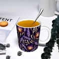 thumbnail image 5 of Yiaed Lavender Flowers Print Ceramics Coffee,Large Handle Design,Extra Large Tea and Coffee Cup for Office and Home Mugs, 5 of 6