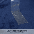 thumbnail image 3 of SMIXLN Sherpa Blanket, Reversible Fleece & Sherpa Throw Blanket, Soft Plush Warm Twin Size Blanket for Couch, Bed & Fall Winter, Navy Blue, 60" x 80", 3 of 8
