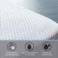 thumbnail image 2 of Cotton House - Bamboo Mattress Protector, Luxurious and Soft, Hydrophobic, Twin Size, White, 2 of 4