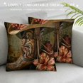 thumbnail image 3 of Fenyluxe Pillow Covers Western Cowboy Boots Hat Gun Throw Pillow Covers Cases for Couch Sofa Bed Home Decor White, 3 of 5