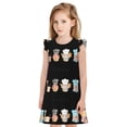 thumbnail image 1 of Fotbe Little Chef Gnome Vestido de Dormir para Niñas de 3 a 10 Años, Mangas Cortas, Estilo Princesa, Pijama Camisón con Mangas Voladas-Medium, 1 of 6