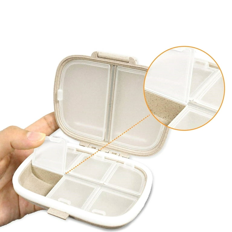 ReaNea Travel Pill Organizer 3 Packs, Portable Small Medicine Box Daily  Pill Case Dispenser for Vitamins Fish Oils,Travel Medicine Organizer