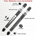 thumbnail image 2 of cyrico 6 Pack Pen Lights for Nurses, LED Reusable Pen Light with Pupil Gauge Penlights for Nurse Students Doctors Daily Use with Pocket Clip (Assorted Color), 2 of 6