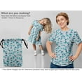 thumbnail image 6 of oneOone Silk Tabby Light Dusty Blue Fabric Geometric Sewing Material Print Fabric By The Yard 42 Inch Wide, 6 of 6