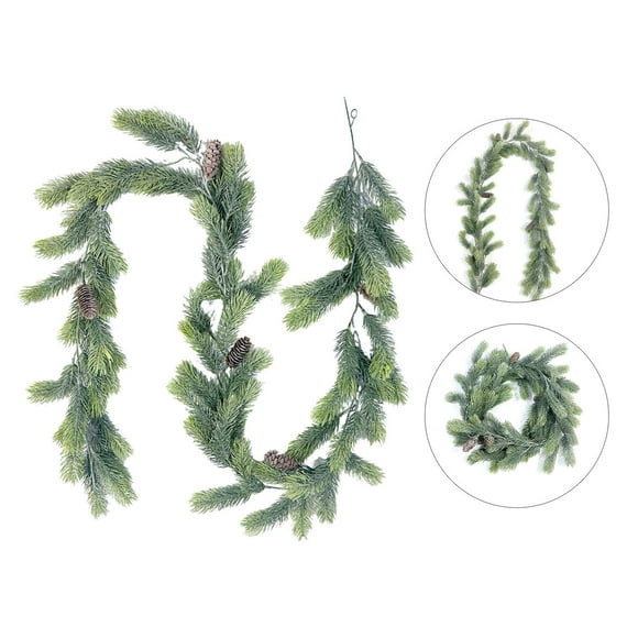 Dense Christmas Garland Realistic Garland Real Garland With Branches Scent Versatile For Mantle Staircase Table Tropical Flowers Mini Flowers in Geraniums Flowers Realistic Flower Petals Flower for