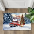 thumbnail image 4 of Santa is Coming Beagle Merry Christmas Xmas Noel Truck Tree Doormat Beagles Dog Lover Gifts Idea Indoor Outdoor Welcome Mat - 02023, 4 of 5