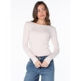 thumbnail image 5 of Celebrity Pink Women's Layered Cami and Long Sleeve Henley Set, Sizes XS-XXXL, 5 of 11