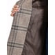 thumbnail image 5 of Abrigo de invierno con cinturón y cuello de chal de cuadros para mujer Inspire Chic M Houndstooth caqui, 5 of 6