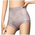 thumbnail image 2 of Blmnix Tummy Control Ladies Underwear Panties Compression High Waisted Boxer Shorts Purple Lace Panties Women Underwear Cotton,M, 2 of 5