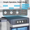 thumbnail image 3 of Joreek Nugget Ice Maker Countertop with 3.2Qt Water Tank, Ready in 5-8min, 40lbs Per Day, Soft Chewable Pellet Ice, Self-Cleaning Pebble Ice Maker Machine for Home/Party/RV/Camping, 3 of 8