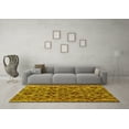 thumbnail image 3 of Ahgly Company Indoor Round Persian Yellow Traditional Area Rugs, 8' Round, 3 of 4