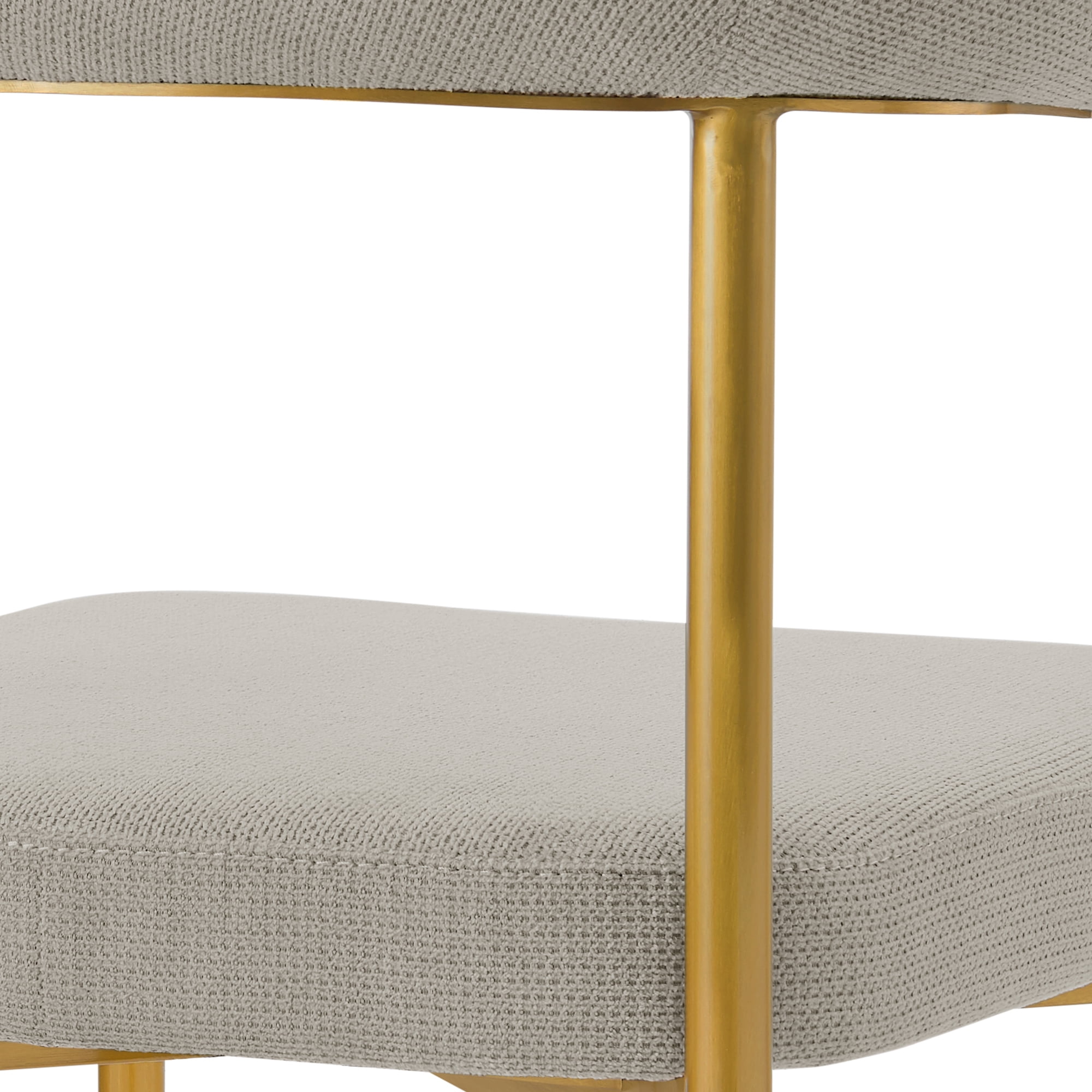 Veronica Shannon 5 Piece Round Dining Set with Taupe Fabric