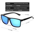thumbnail image 4 of Men's Sports Polarized Sunglasses Square Frame Glasses NP1007, 4 of 4