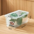 thumbnail image 3 of YIKA Tupperware Container Refrigerator Storage Box Large Capacity Preservation Box Kitchen Food Storage Box Melon And Fruit Preservation Box Kitchen Storage Clear, 3 of 6