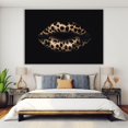 thumbnail image 4 of Mudket Framed Leopard Print Lips Canvas Wall Art, Trendy Leopard Print Wall Decor, Bold Fashion Animal Wall Art Ready to Hang - 12"L x 8"W, 4 of 10