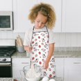 thumbnail image 4 of White Cow Strawberry Heart Pattern Kids Aprons for Girls and Boys,Adjustable Neck Strap Toddler Aprons for Kids Cooking Baking, 4 of 6