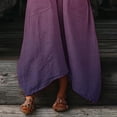 thumbnail image 7 of Gamivast Long Dresses for Women Oversized Baggy V Neck Long Sleeve Flowy Maxi Dress with Pockets Gradient Color Boho Dresses Casual Everyday Beach Dress, 7 of 7