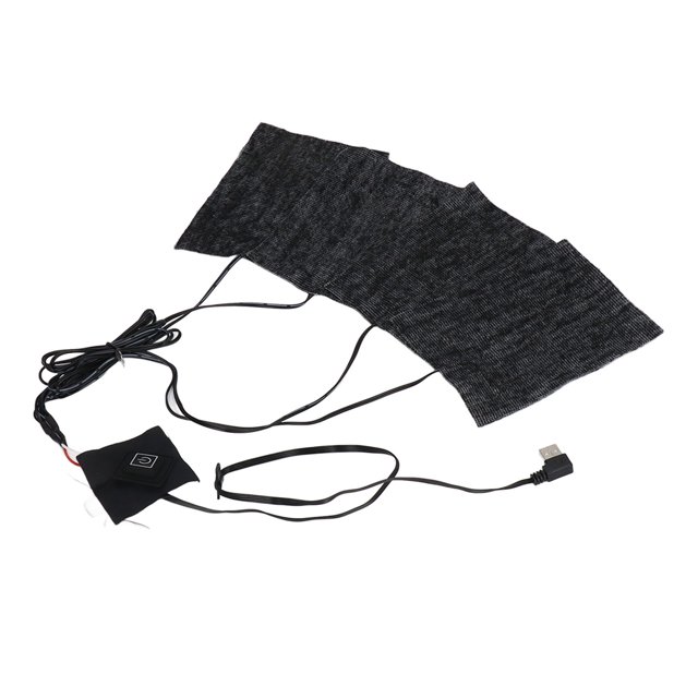 Clothing Electric Heating Pads, Waterproof Portable USB Charging Heating Pads Bendable DC5V Quickly Heat Up Relieve Discomfort 3 Adjustable for Pet Beds