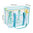 thumbnail image 3 of Ohmyroo Transparent PVC Beach Tote Waterproof Shoulder Bag For Travel Gym Pool Essentials Assorted Colors 14 Inch, 3 of 6