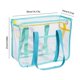 thumbnail image 3 of Bolsa de playa de plástico | Bolsa transparente para natación y compras | Organizador de viaje transparente para gafas de sol, libros y actividades al aire libre, 3 of 6