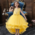 thumbnail image 3 of XBASW Baby Kids Girls Trailing Dress Sleeveless Princess Dress Toddler Girls Hosting Evening Pageant Performance Gown for 4-12 Years, 3 of 10