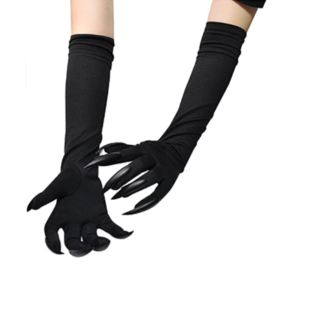 Costume D'halloween Gants De Patte Ongles Longs Gants De Fête Noirs Griffes  De Chat Accessoire D'halloween Gant De Griffes De Loup Costume De Cosplay  (1 Paires) | Walmart Canada