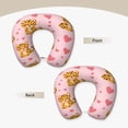 thumbnail image 3 of Travel Pillow Memory Foam, Head Neck Support Airplane Pillow For Traveling, Car, Home, Travel Neck Flight Pillow 12 Inches Happy Valentine'S Cartoon Leopard, 3 of 8