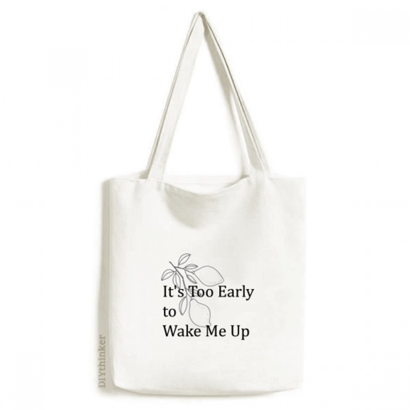 Fruit Render Sober Morning Tote Canvas Bag Shopping Satchel Casual Handbag