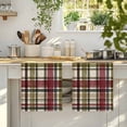 thumbnail image 4 of Buffalo Check Kitchen Towels Set of 1, Red Green Farmhouse Plaid Vintage Autumn Absorbent Dish Towels for Kitchen, Microfiber Hand Towel, Quick Drying Tea Towel for Cleaning Decorative Dishcloths, 4 of 7