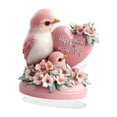 thumbnail image 4 of Parrot 2D acrílico Día de la madre Mesa de decoración Centro de mesa con placa decorativa de pájaros base para de estante de café de, 4 of 9