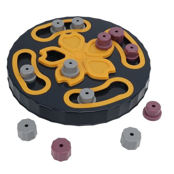 Juego interactivo de rompecabezas de golosinas, juguetes de rompecabezas para perros, colorido dispensador de golosinas para perros, juguete interactivo para perros construido para el futuro