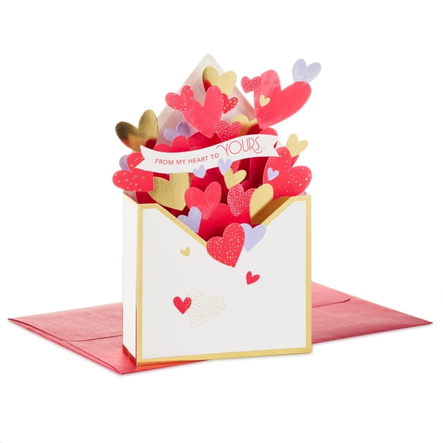 Tarjeta desplegable para el día de San Valentín Hallmark Paper Wonder 3D
