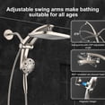 thumbnail image 6 of Rain Shower Head with filtered Handheld High Pressure rainfall Shower Heads with Handheld Spray Combo Adjustable one-piece stand daul shower head Built-in Magnetic Docking and Power Jets, 6 of 8