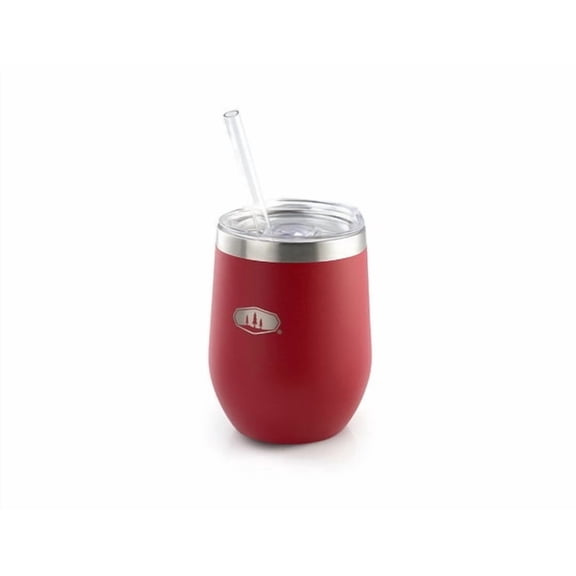 GSI Outdoors Glacier Stainless Tumbler Lightweight Double-Wall Vacuum Insulated Tumbler with Straw for Camping, BBQ, Cocktails