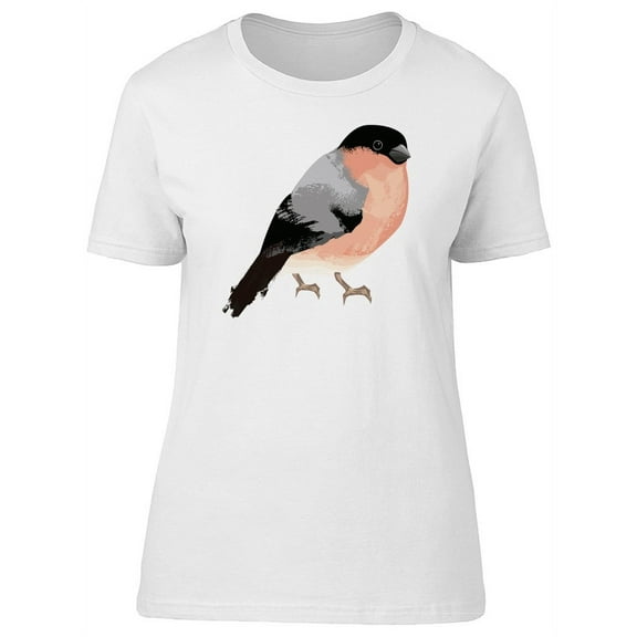 Adorable Watercolor Bullfinch T-Shirt Women -Image by Shutterstock, Female XX-Large