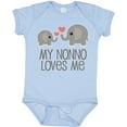 thumbnail image 3 of Inktastic My Nonno Loves Me Grandson Boys or Girls Baby Bodysuit, 3 of 5