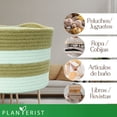 thumbnail image 4 of Planterist Cesta Organizadora Mediana Tejida – Algodón Lavable, Plegable y Portable – Multiusos 30x18.5 cm para Almacenaje, Decoración y Ropa Sucia (Pátzcuaro), 4 of 9