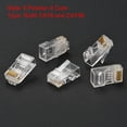 thumbnail image 3 of CAT6 or CAT5e RJ45 Connector Ethernet Cable Crimp Modular Plug 8P8C Clear 100 Pieces, 3 of 5