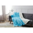 thumbnail image 3 of Blue Sherpa Twin Blanket 60X80 100% Polyester, 3 of 3