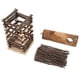 thumbnail image 4 of Alimentador de rejilla de madera estante de madera de conejo fácil de instalar diseño rectangular masticable para jerbo, 4 of 7