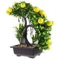 thumbnail image 3 of WASHWEPE 1 Pair Bonsai Decoration Artificial Plants Potted Green Bonsai for Cabinet Farmhouse, 3 of 8