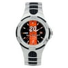 Tony Stewart Men's Water Resistant Sports Watch, Black and Orange Dial