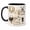 Black, variant on DTS TeeZworld Personalized Horse Mug Rustic Ceramic with Coaster for Women