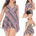 thumbnail image 1 of LSLJS Maillot de Bain de Plage Décontracté Rétro à Imprimé pour Femme Grande Taille Bikini, 1 of 9