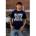 thumbnail image 4 of Blame It On My Roots Country Music Men's Graphic T Shirt Tees Brisco Brands S, 4 of 6