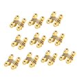 thumbnail image 3 of Bisagra invisible Bisagra de puerta oculta Hardware Bisagras de puerta ligeras Aleación de zinc para puertas de mostrador Puerta plegable Ventana Luz dorada, 3 of 8
