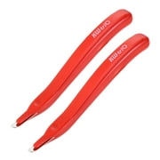 Uxcell Magnetic Staplers Puller Office Home Staple Remover Tools, Red 2 Pack