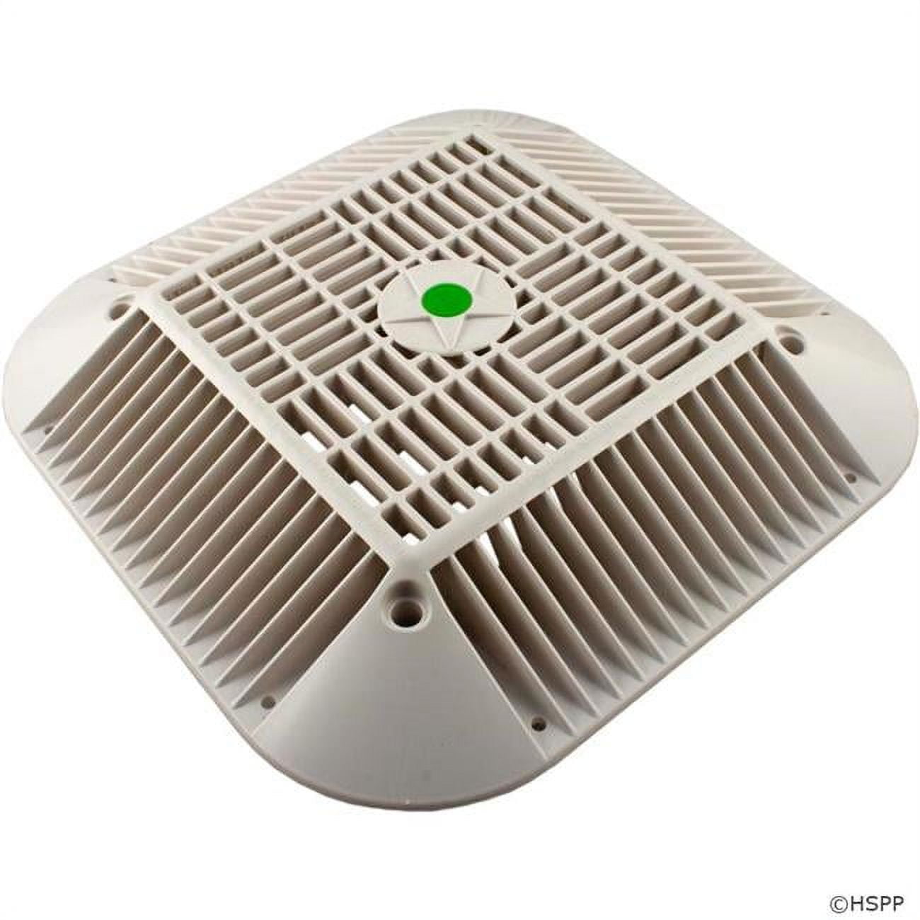 AquaStar 14in x 14in Retrofit VGB to 9in x 9in Suction Outlet Cover with Mud Frame White 914101